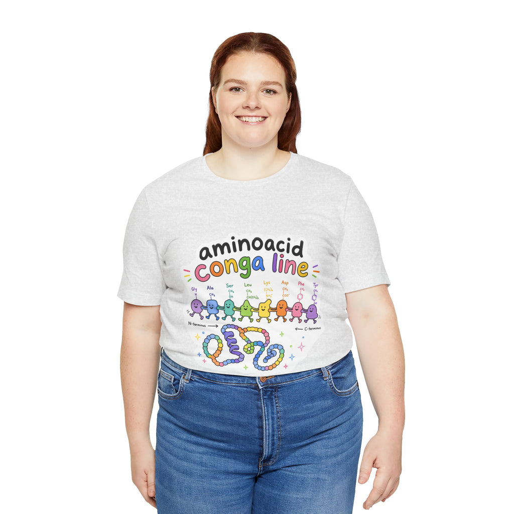 T-Shirt - Amino Acid Conga Line | Cute Protein Science Shirt