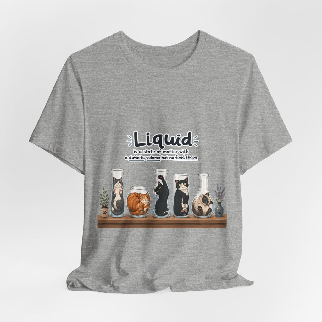 T‑Shirt - Cats are liquid | Cute Cat Jars Tee