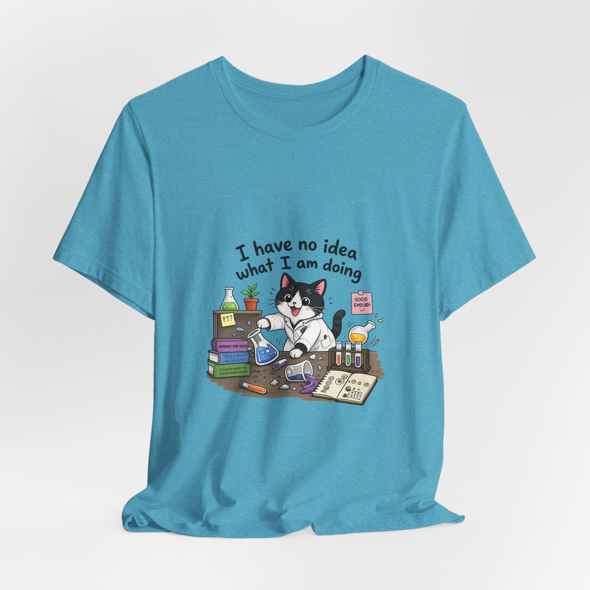 T-shirt - "I Have No Idea What I Am Doing" Funny Lab Cat T‑Shirt