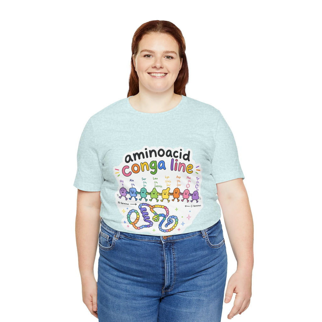 T-Shirt - Amino Acid Conga Line | Cute Protein Science Shirt
