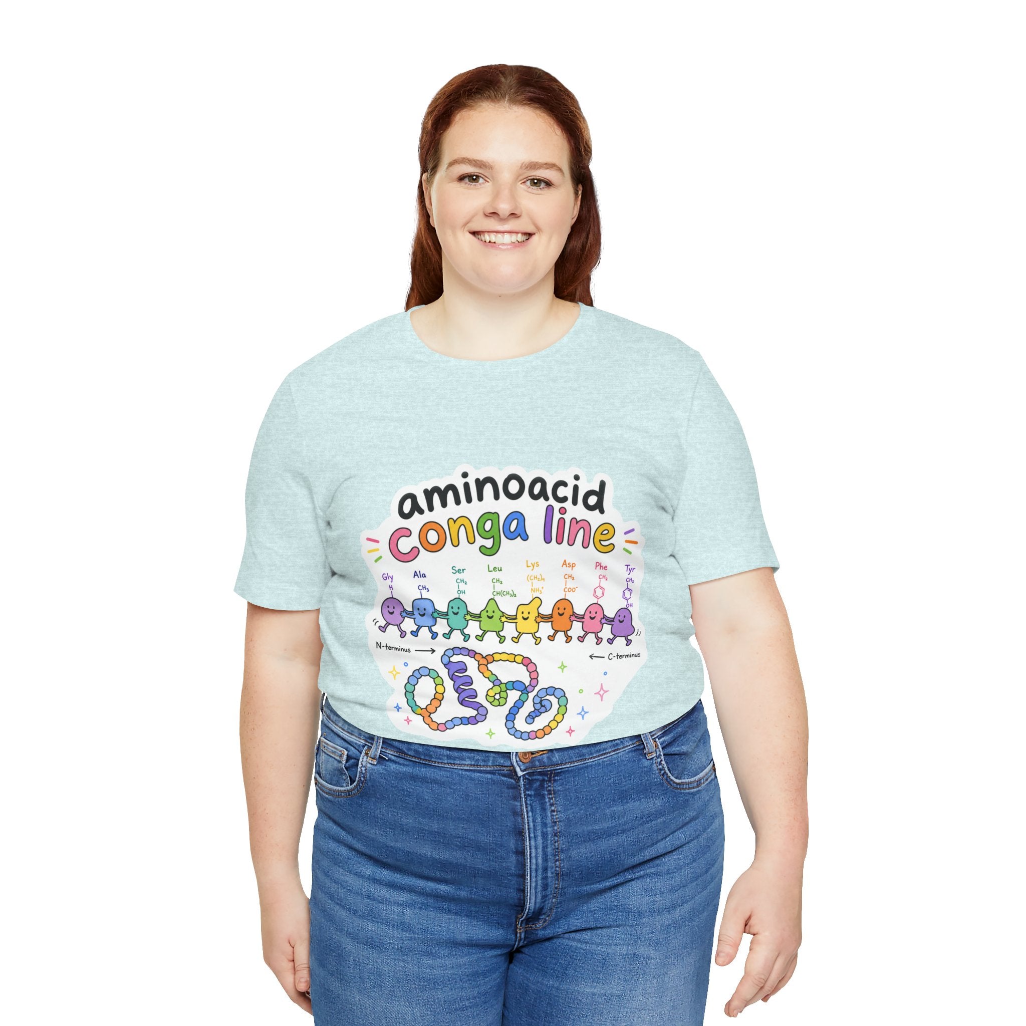 T-Shirt - Amino Acid Conga Line | Cute Protein Science Shirt