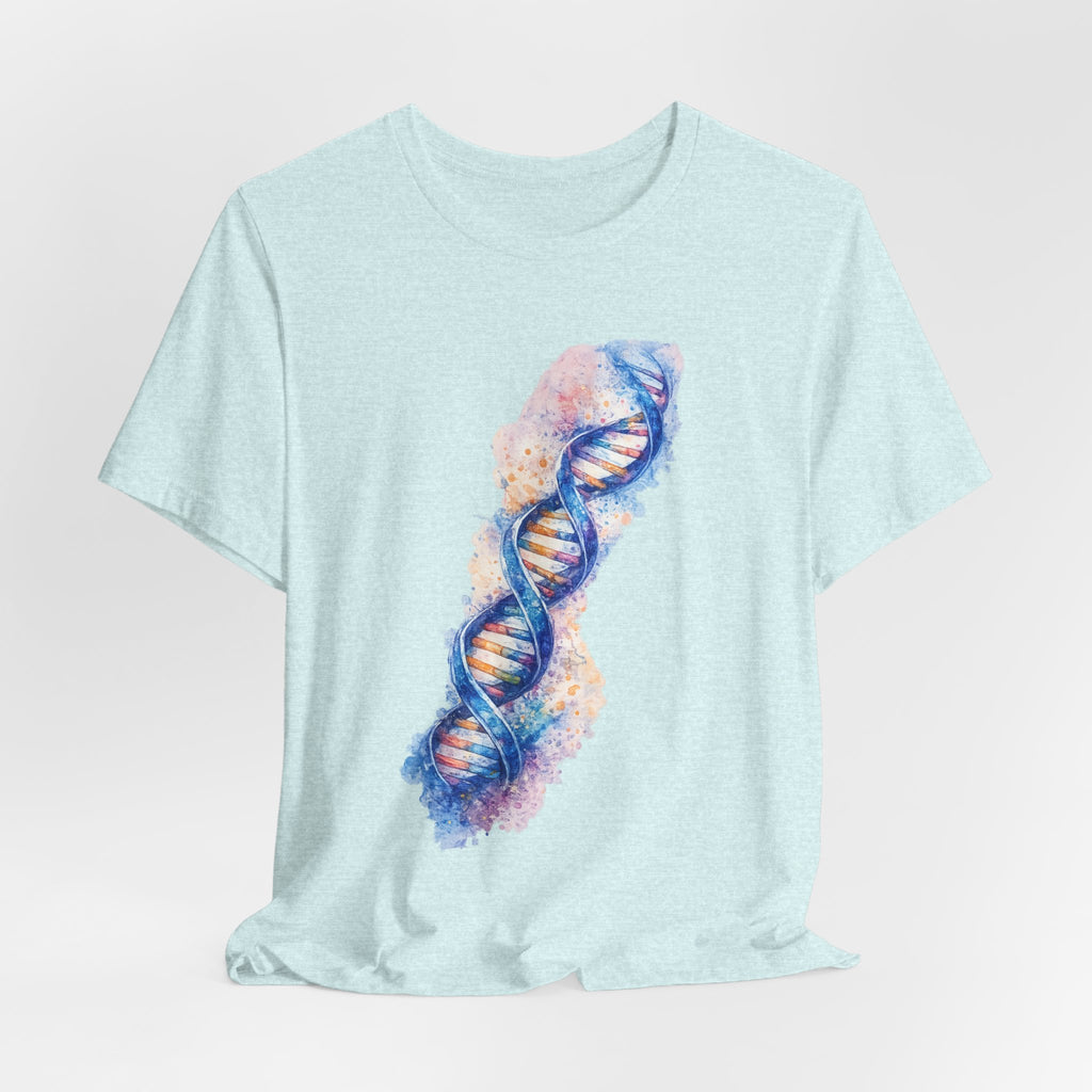 T-shirt - Watercolor DNA Double Helix | Elegant Genetics & Science Art Shirt