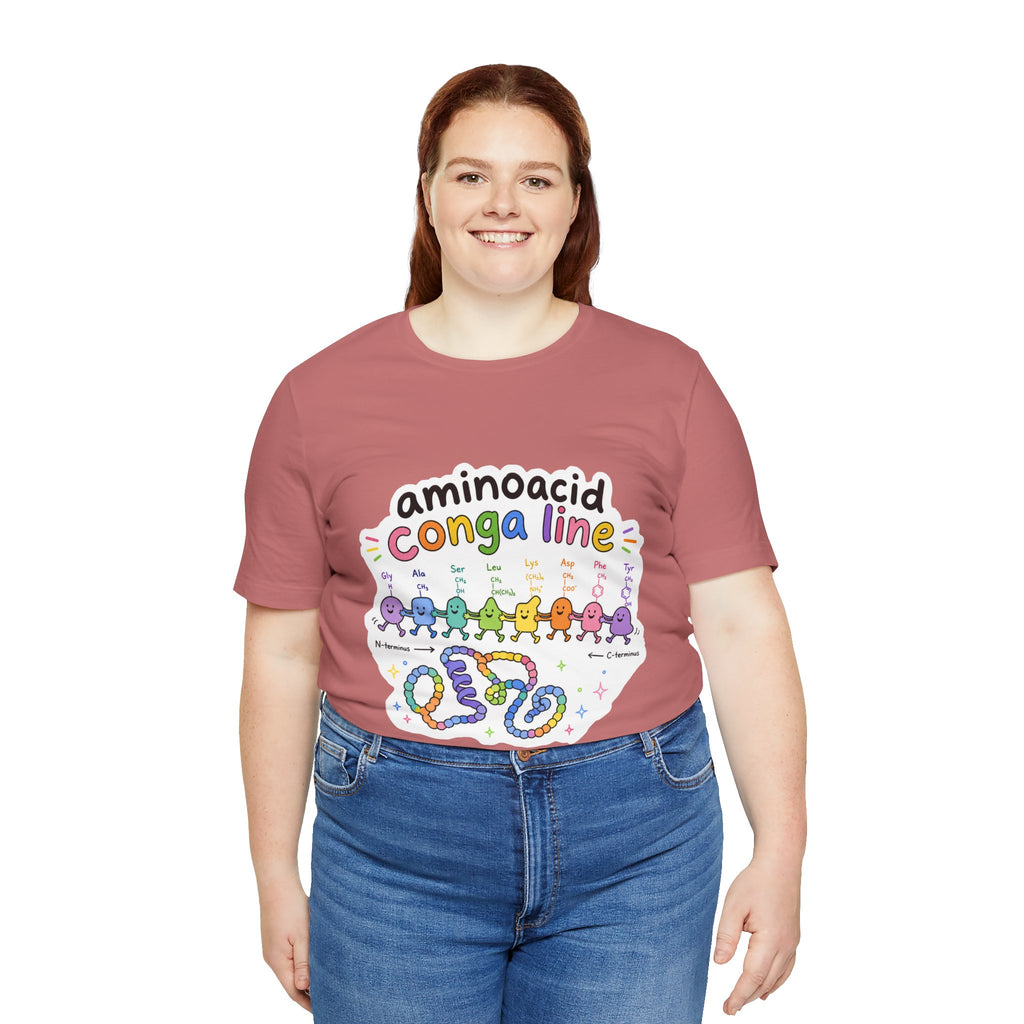 T-Shirt - Amino Acid Conga Line | Cute Protein Science Shirt