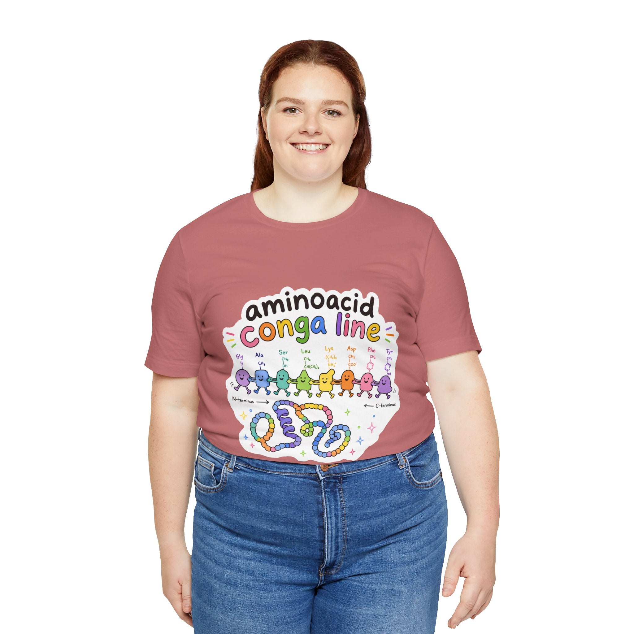 T-Shirt - Amino Acid Conga Line | Cute Protein Science Shirt