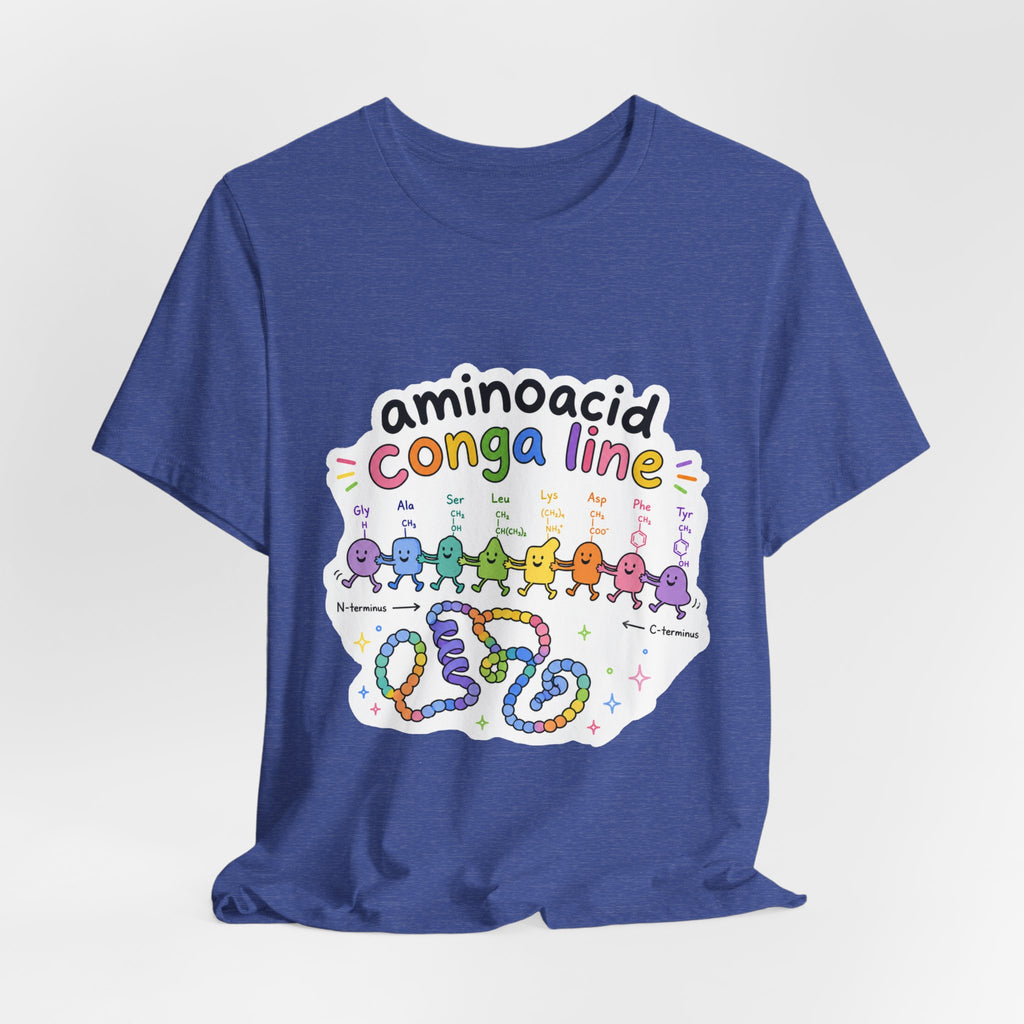 T-Shirt - Amino Acid Conga Line | Cute Protein Science Shirt