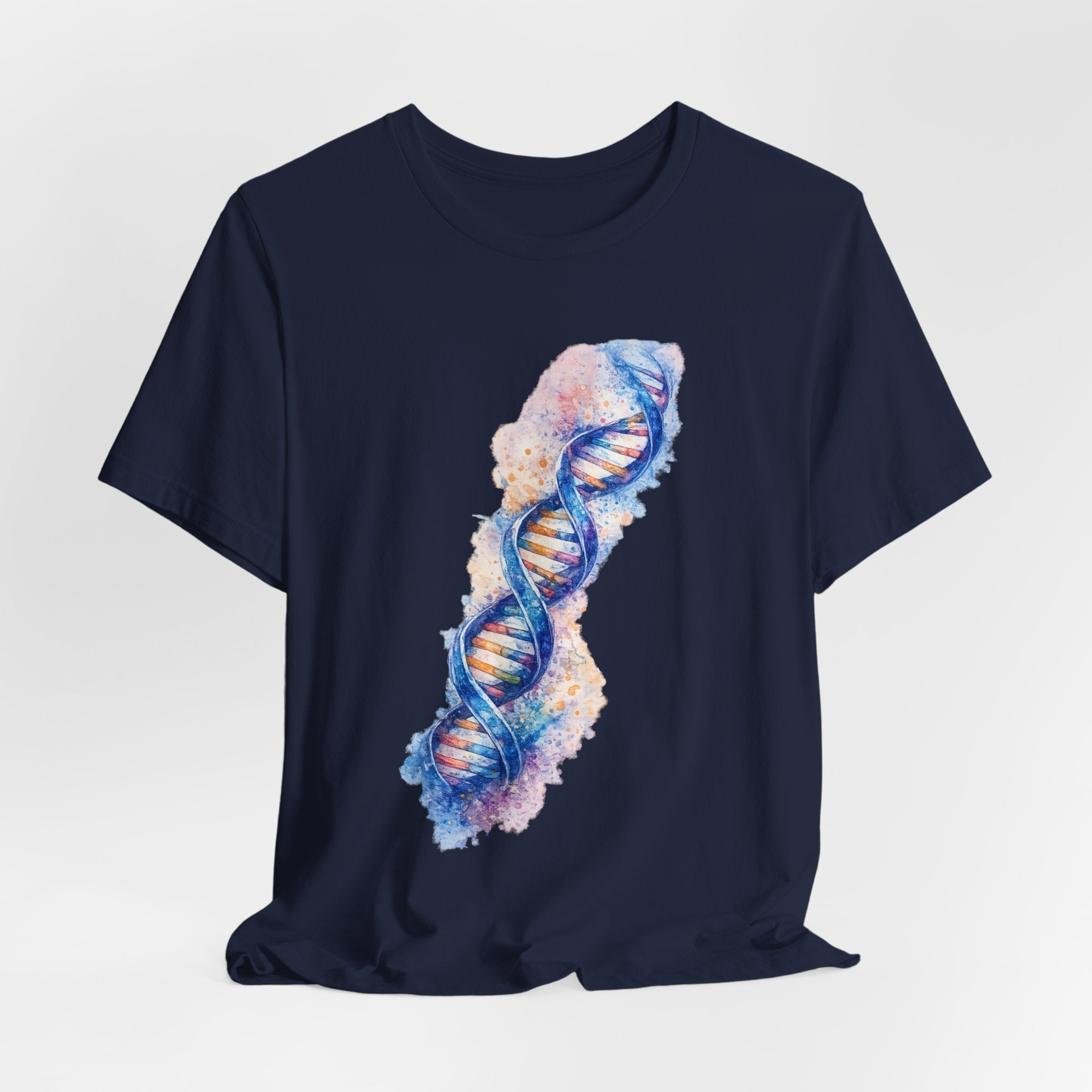 T-shirt - Watercolor DNA Double Helix | Elegant Genetics & Science Art Shirt