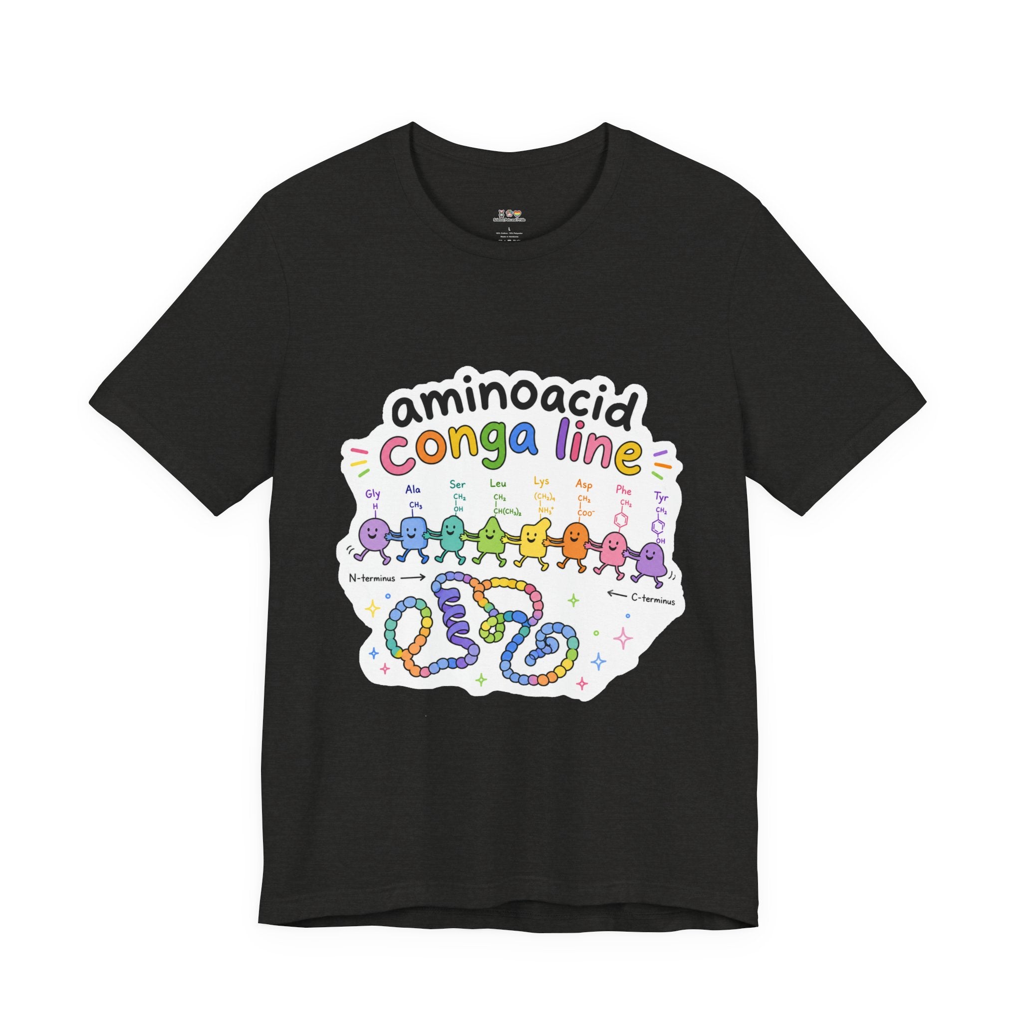 T-Shirt - Amino Acid Conga Line | Cute Protein Science Shirt