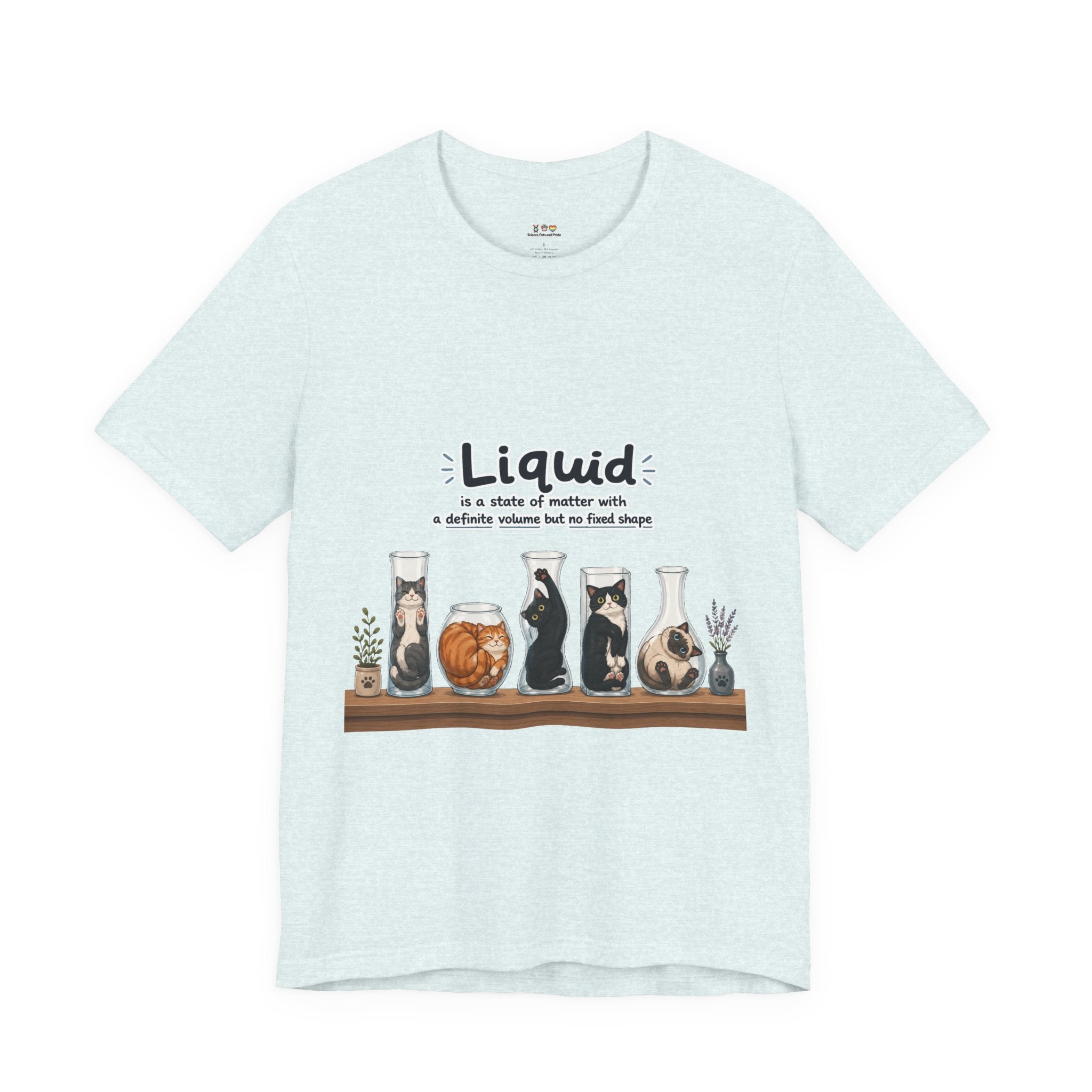 T‑Shirt - Cats are liquid | Cute Cat Jars Tee
