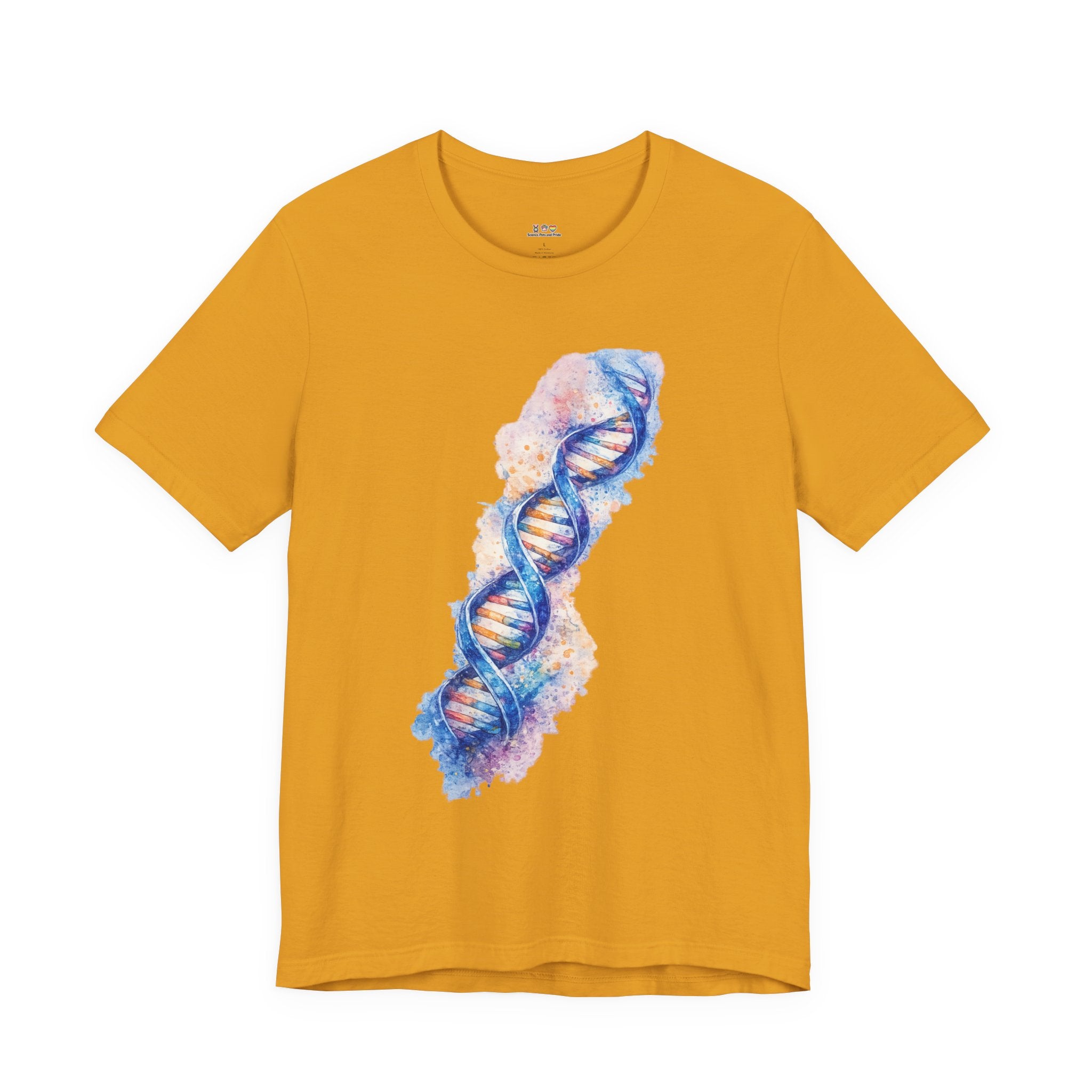 T-shirt - Watercolor DNA Double Helix | Elegant Genetics & Science Art Shirt