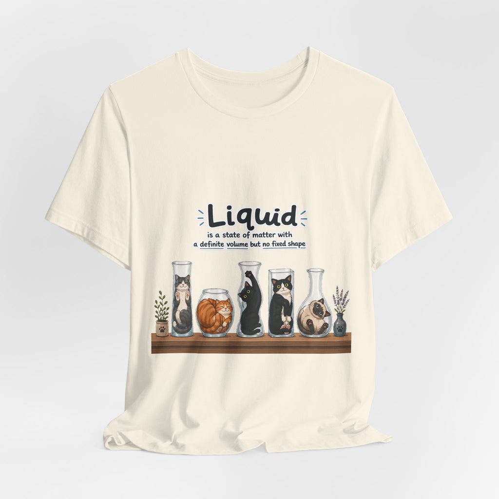 T‑Shirt - Cats are liquid | Cute Cat Jars Tee