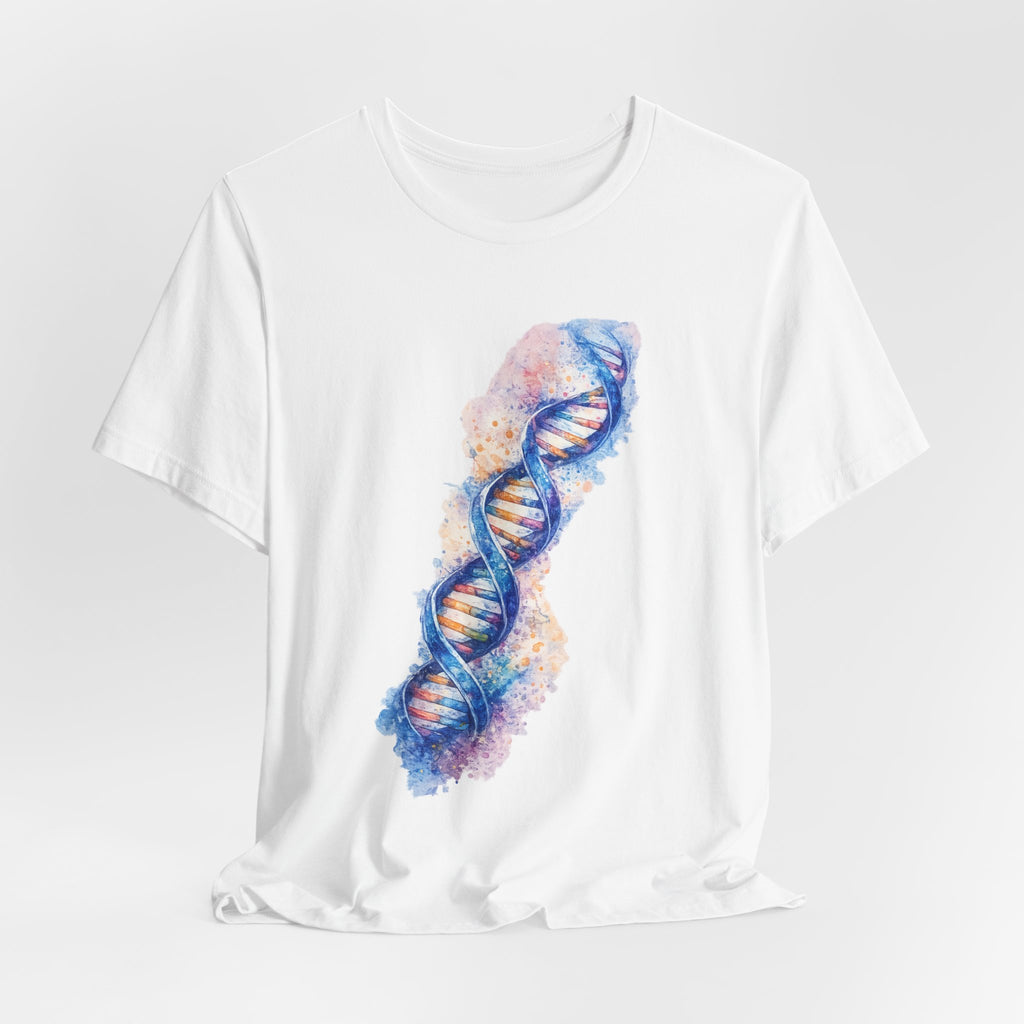T-shirt - Watercolor DNA Double Helix | Elegant Genetics & Science Art Shirt