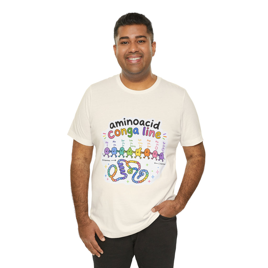 T-Shirt - Amino Acid Conga Line | Cute Protein Science Shirt