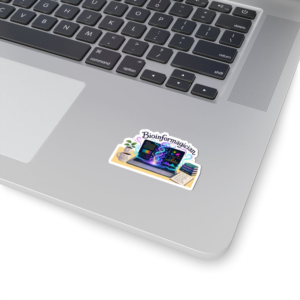 Sticker - Bioinformagician | DNA Code Laptop Graphic