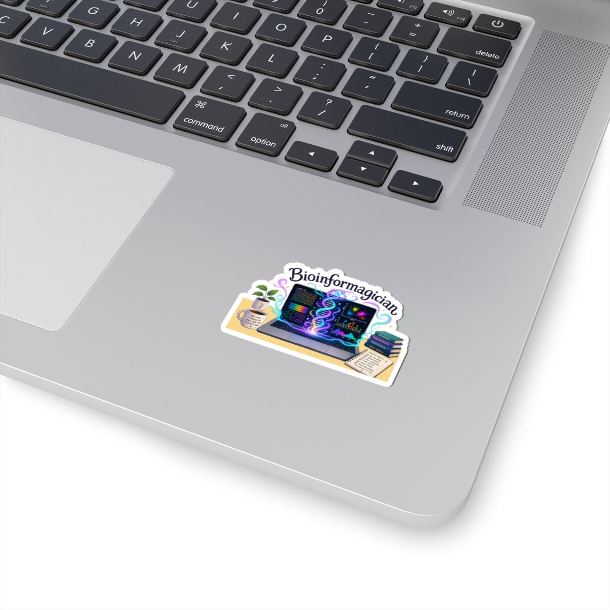 Sticker - Bioinformagician | DNA Code Laptop Graphic