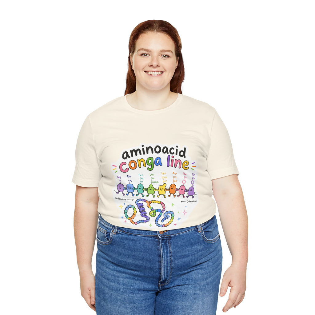 T-Shirt - Amino Acid Conga Line | Cute Protein Science Shirt