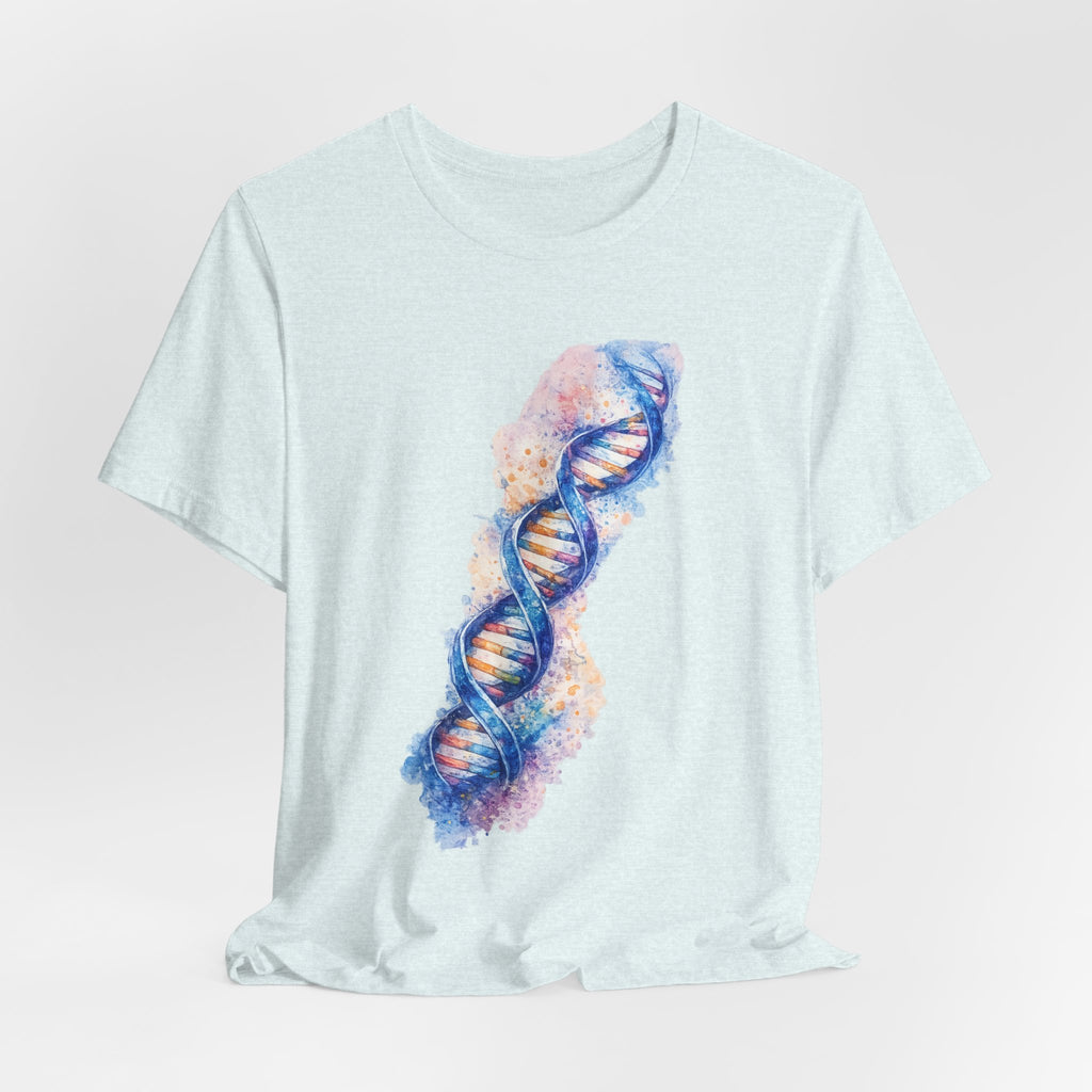 T-shirt - Watercolor DNA Double Helix | Elegant Genetics & Science Art Shirt