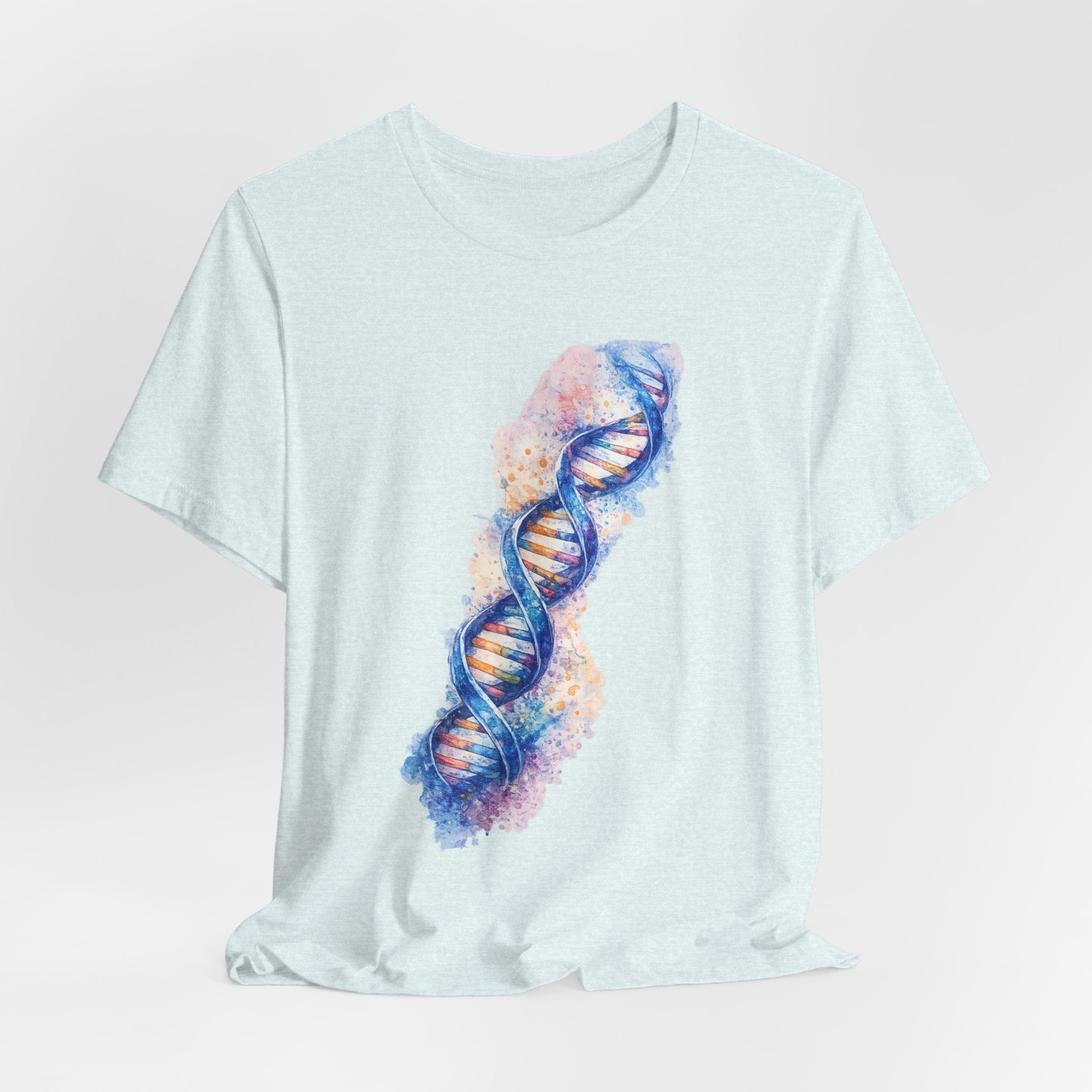 T-shirt - Watercolor DNA Double Helix | Elegant Genetics & Science Art Shirt