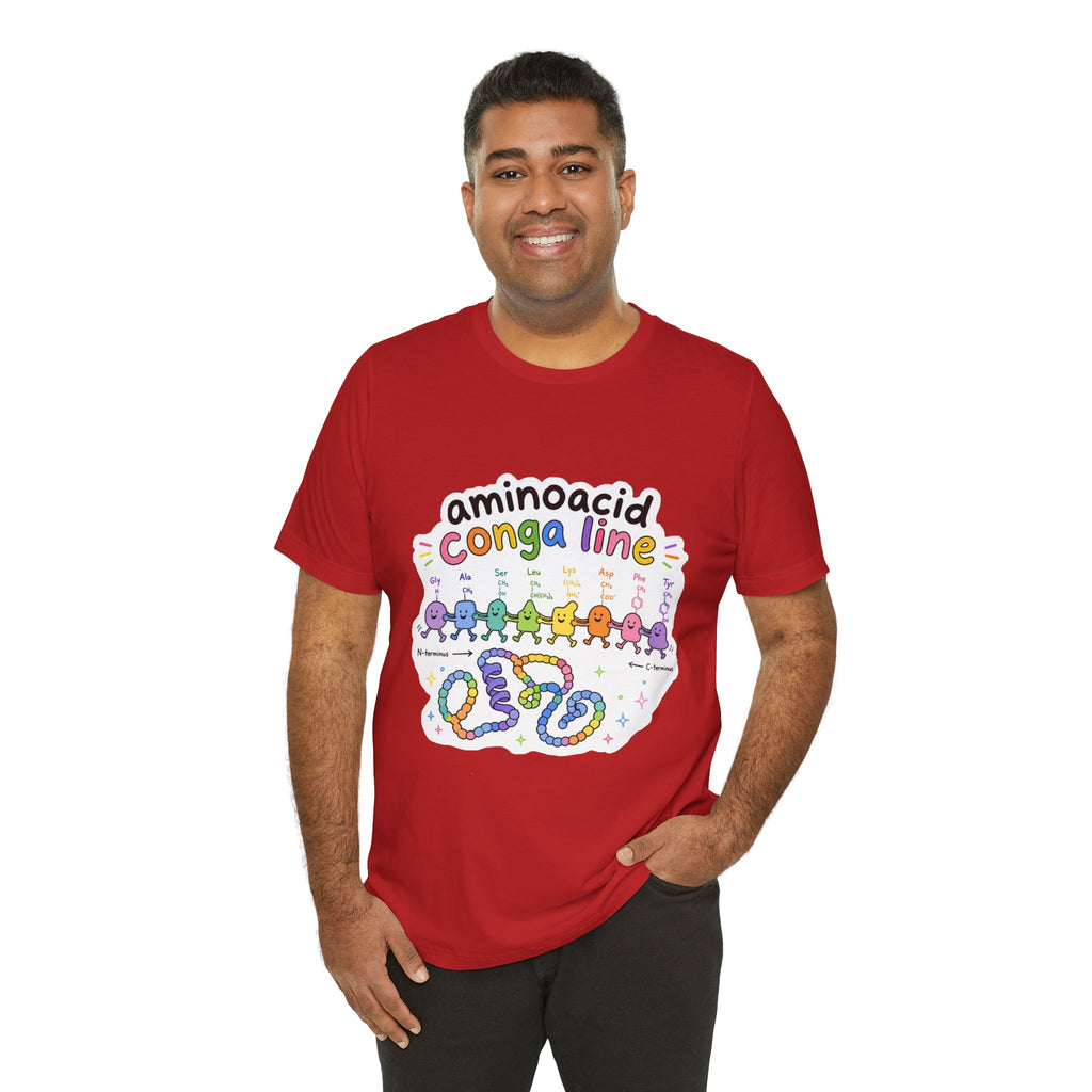 T-Shirt - Amino Acid Conga Line | Cute Protein Science Shirt