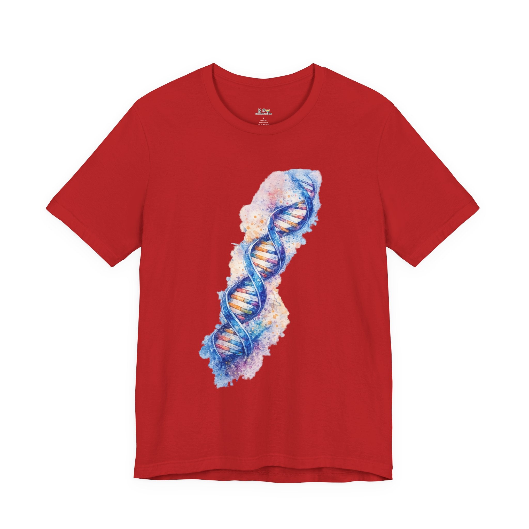 T-shirt - Watercolor DNA Double Helix | Elegant Genetics & Science Art Shirt