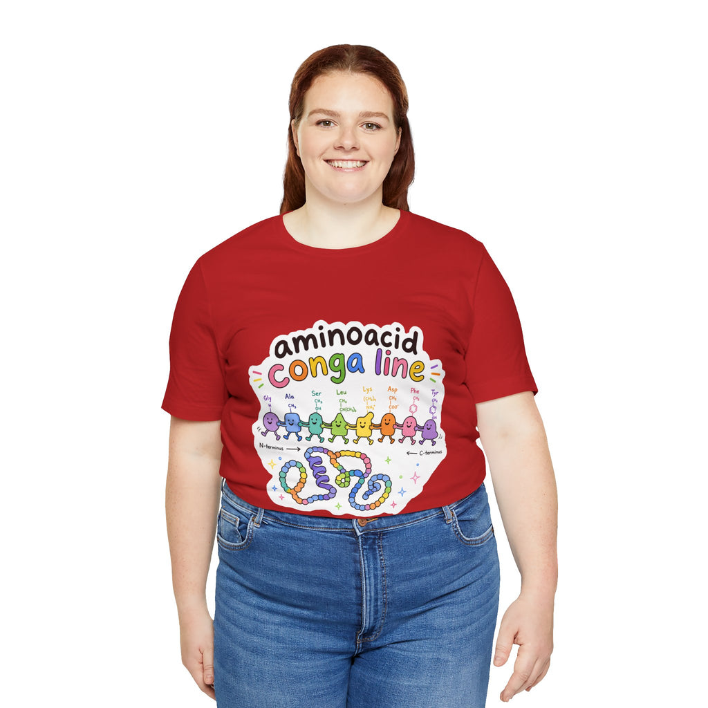 T-Shirt - Amino Acid Conga Line | Cute Protein Science Shirt