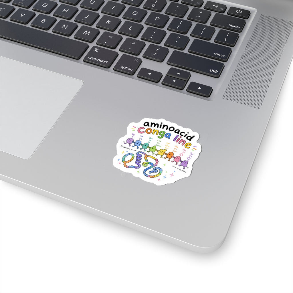 Sticker - Amino Acid Conga Line | Cute Protein Science