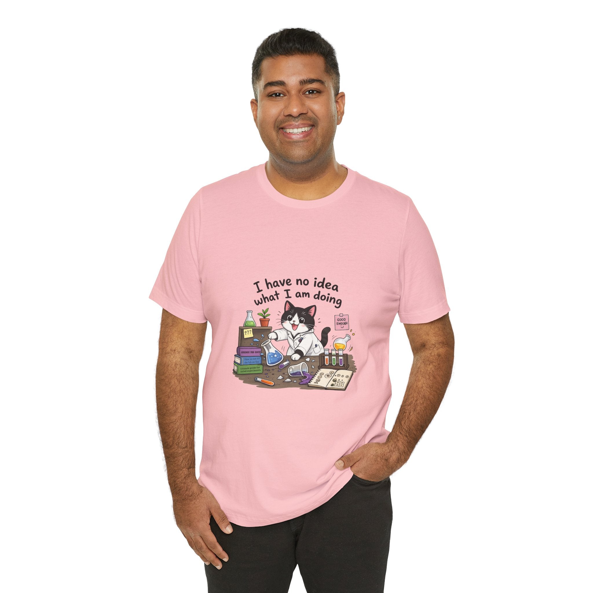 T-shirt - "I Have No Idea What I Am Doing" Funny Lab Cat T‑Shirt