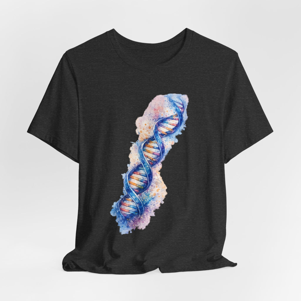 T-shirt - Watercolor DNA Double Helix | Elegant Genetics & Science Art Shirt