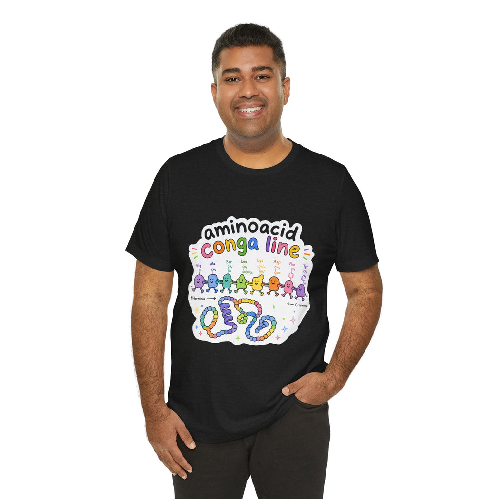 T-Shirt - Amino Acid Conga Line | Cute Protein Science Shirt