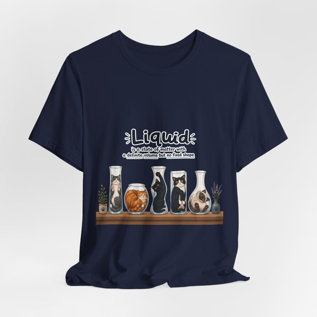 T‑Shirt - Cats are liquid | Cute Cat Jars Tee