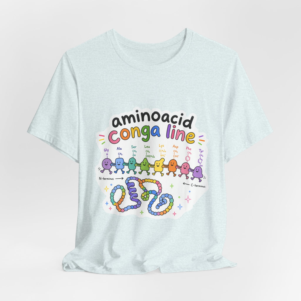 T-Shirt - Amino Acid Conga Line | Cute Protein Science Shirt