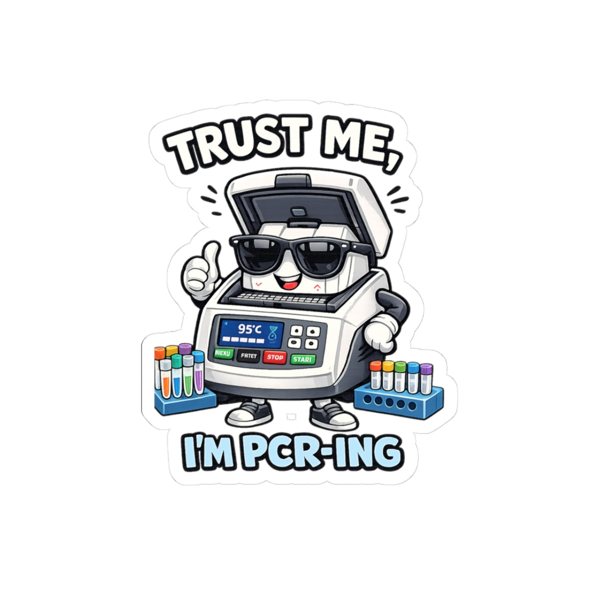 Sticker - Trust Me, I'm PCR-ing | Funny Molecular Biology Scientist