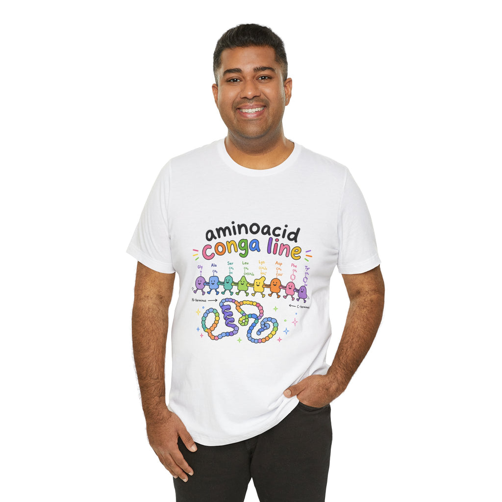 T-Shirt - Amino Acid Conga Line | Cute Protein Science Shirt