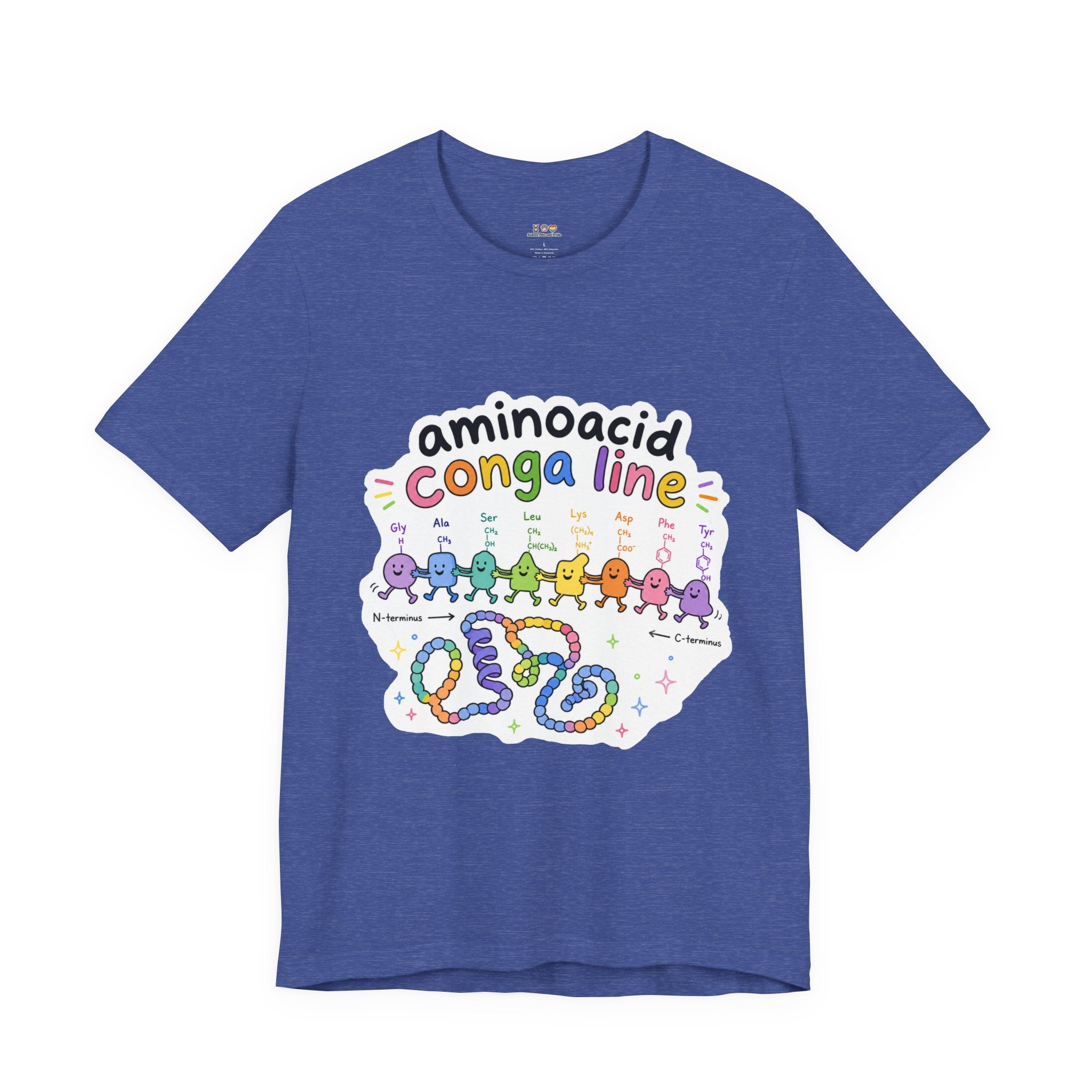 T-Shirt - Amino Acid Conga Line | Cute Protein Science Shirt
