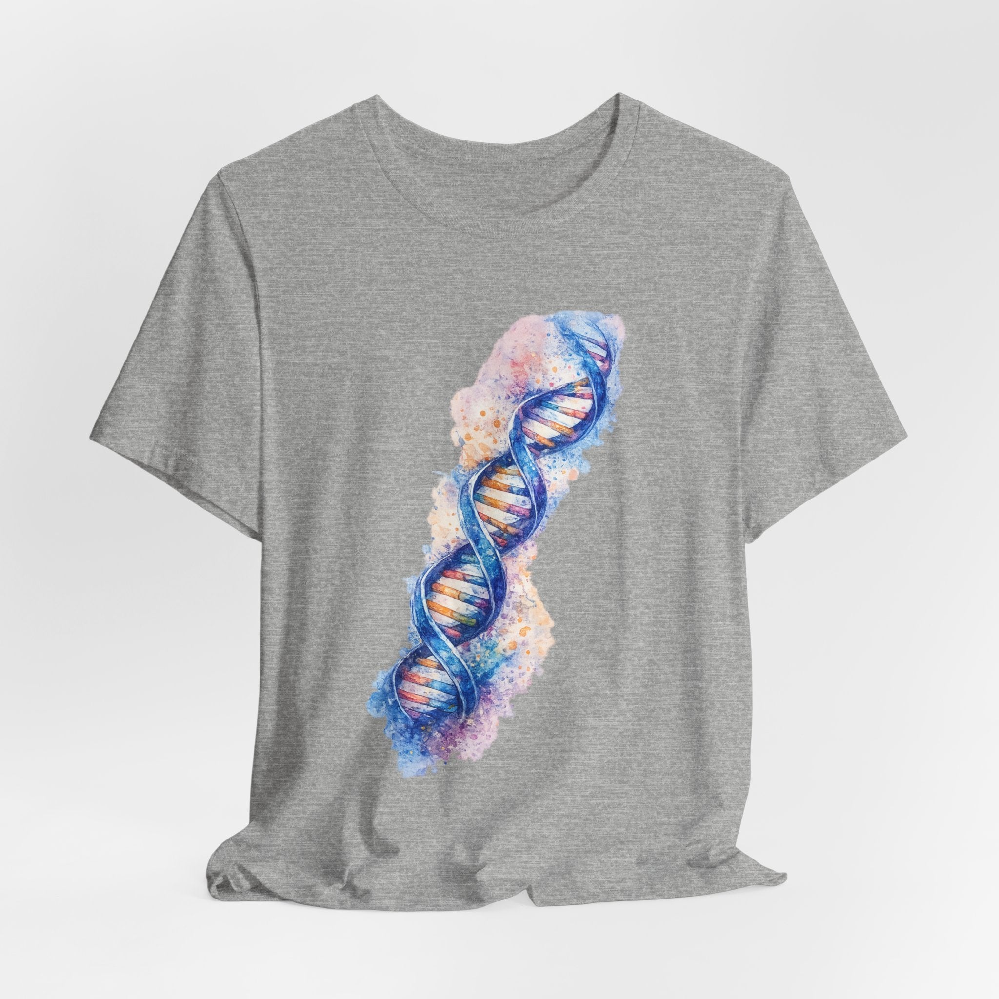 T-shirt - Watercolor DNA Double Helix | Elegant Genetics & Science Art Shirt