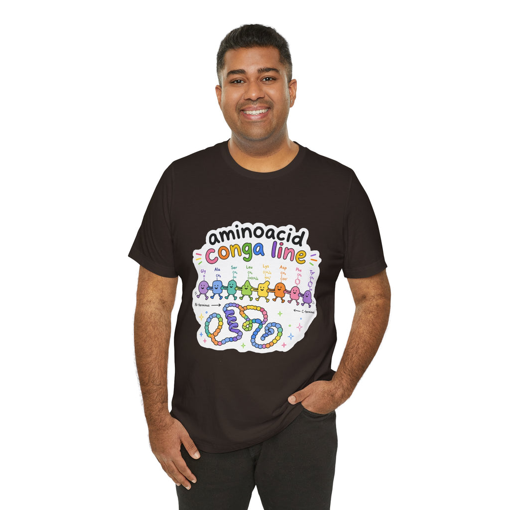 T-Shirt - Amino Acid Conga Line | Cute Protein Science Shirt
