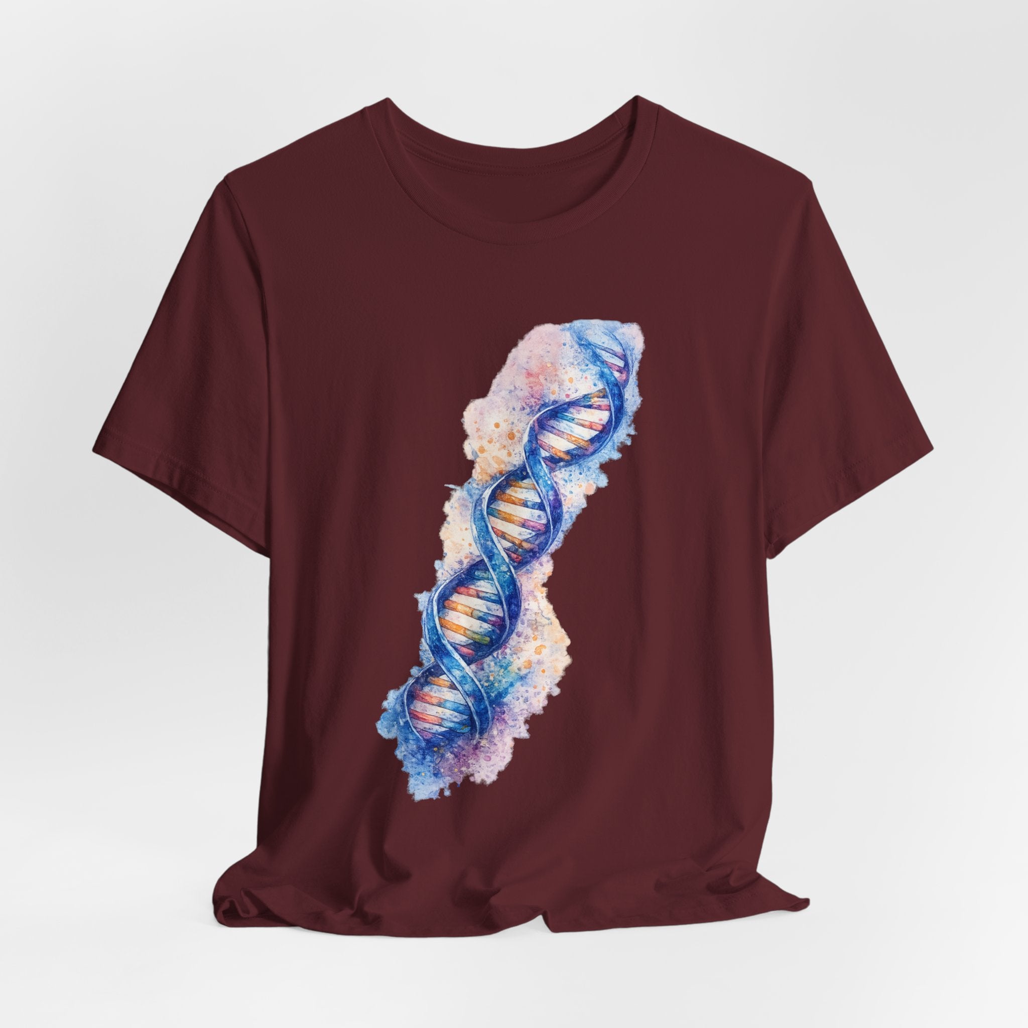 T-shirt - Watercolor DNA Double Helix | Elegant Genetics & Science Art Shirt