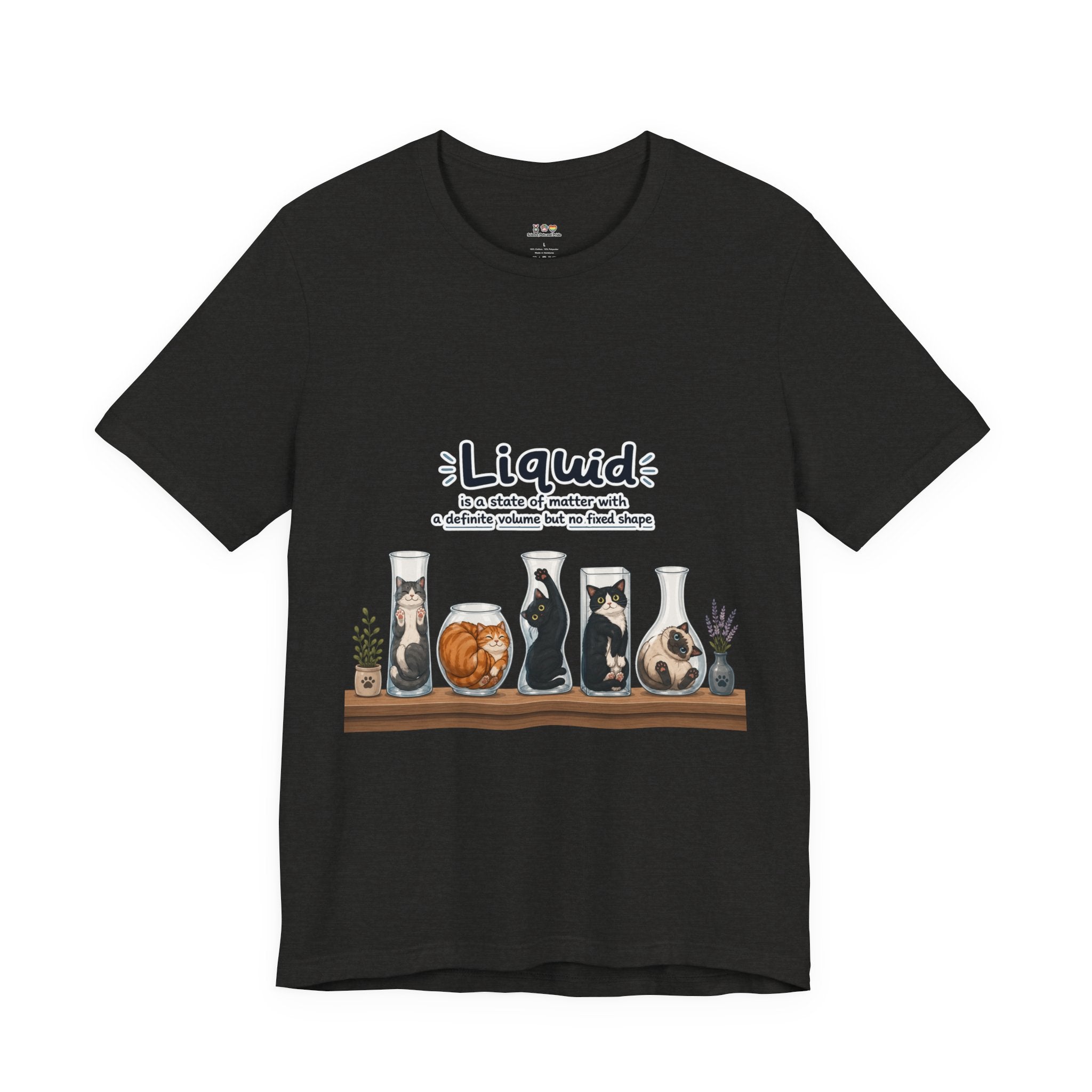 T‑Shirt - Cats are liquid | Cute Cat Jars Tee