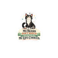 Sticker - "My Beans Don't Match and Neither Do My Life Choices" | Funny Tuxedo Cat Design