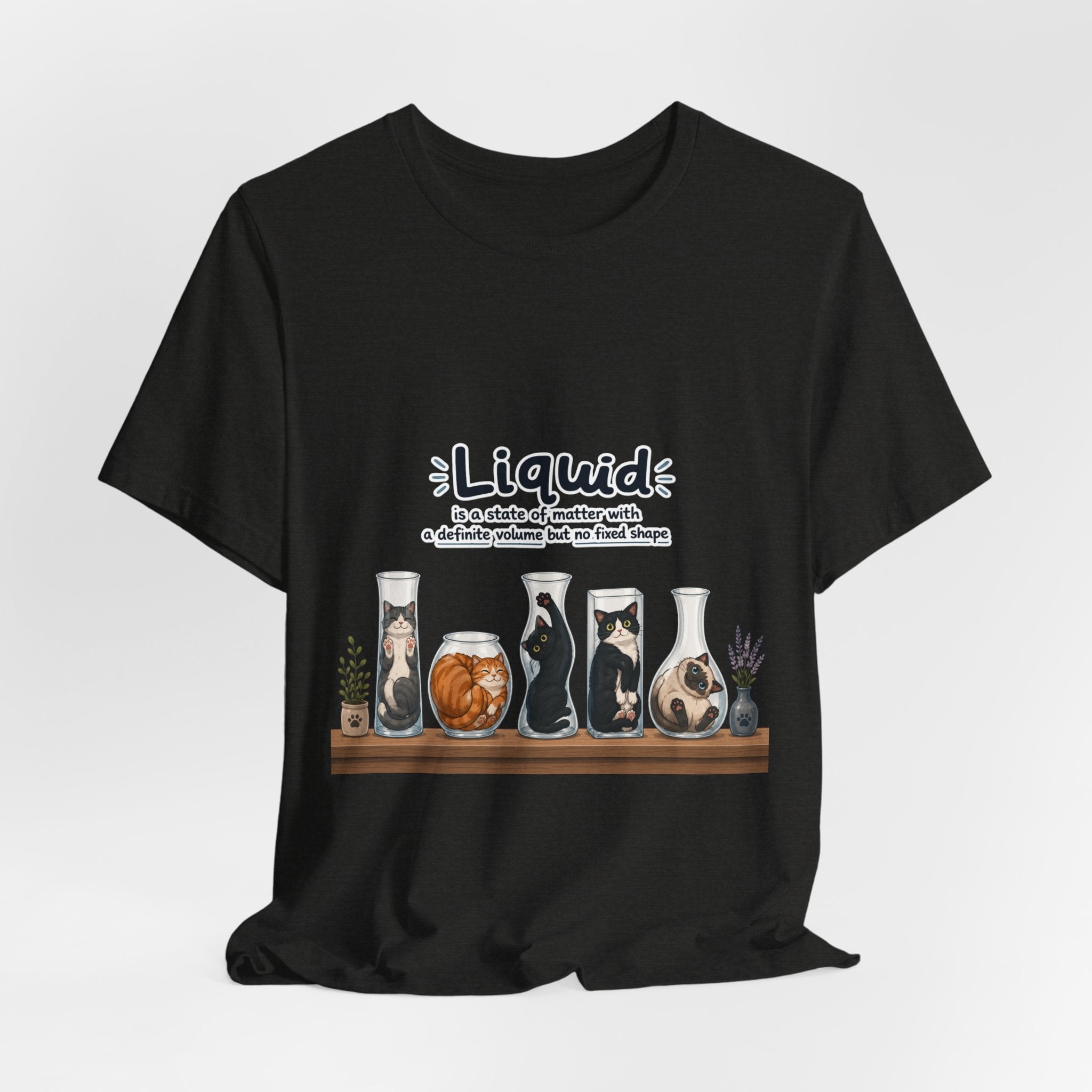 T‑Shirt - Cats are liquid | Cute Cat Jars Tee