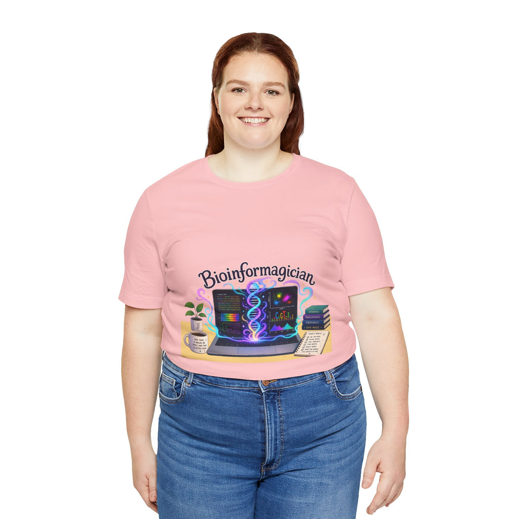 T-Shirt - Bioinformagician | DNA Code Laptop Graphic Tee