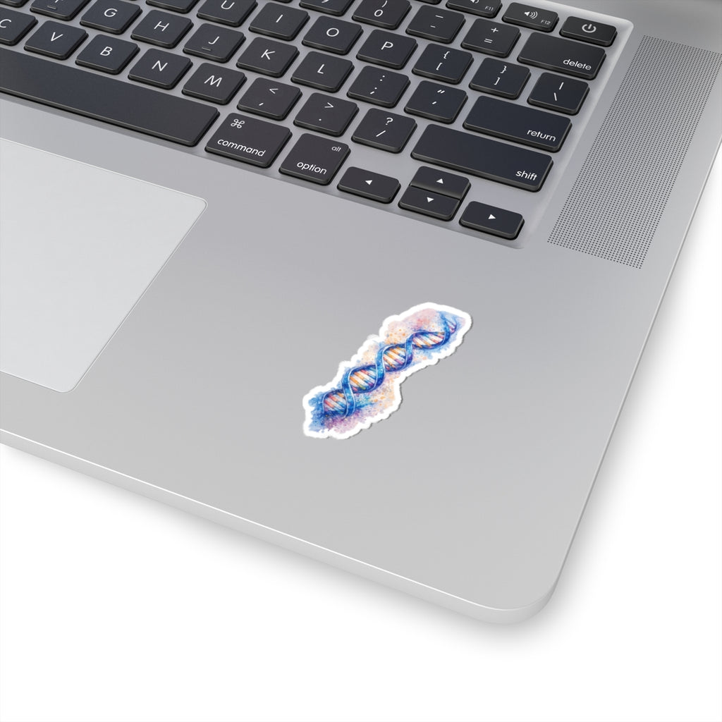 Sticker - Watercolor DNA Double Helix | Elegant Genetics & Science Art