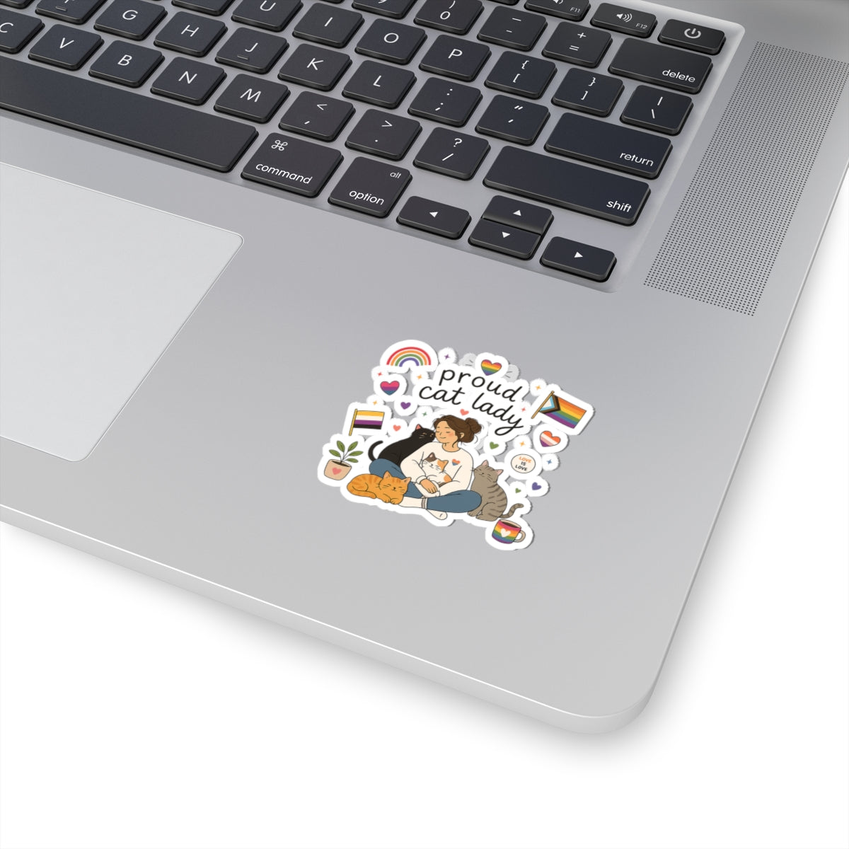 Sticker - Proud Cat Lady | LGBTQ+ Pride Cat Lover