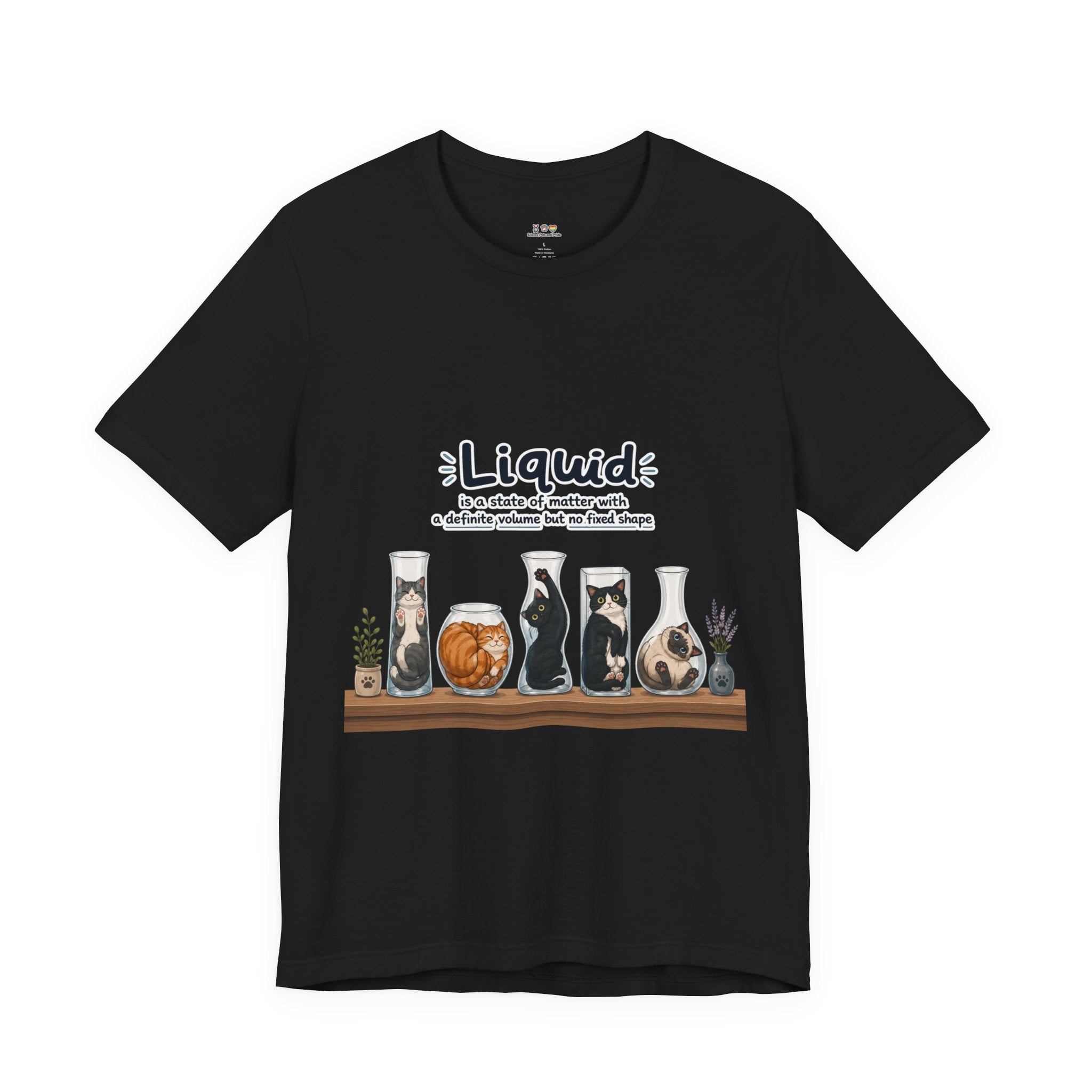 T‑Shirt - Cats are liquid | Cute Cat Jars Tee