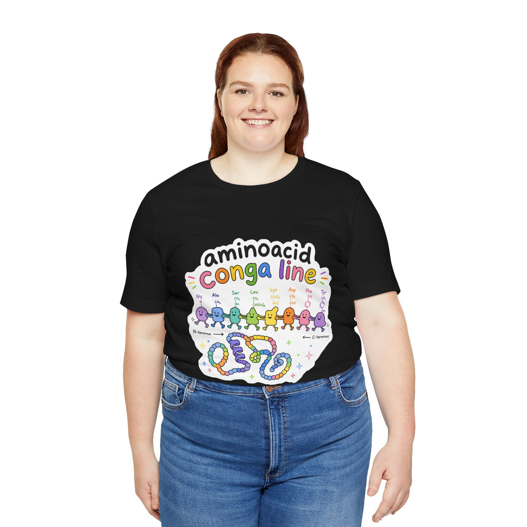 T-Shirt - Amino Acid Conga Line | Cute Protein Science Shirt