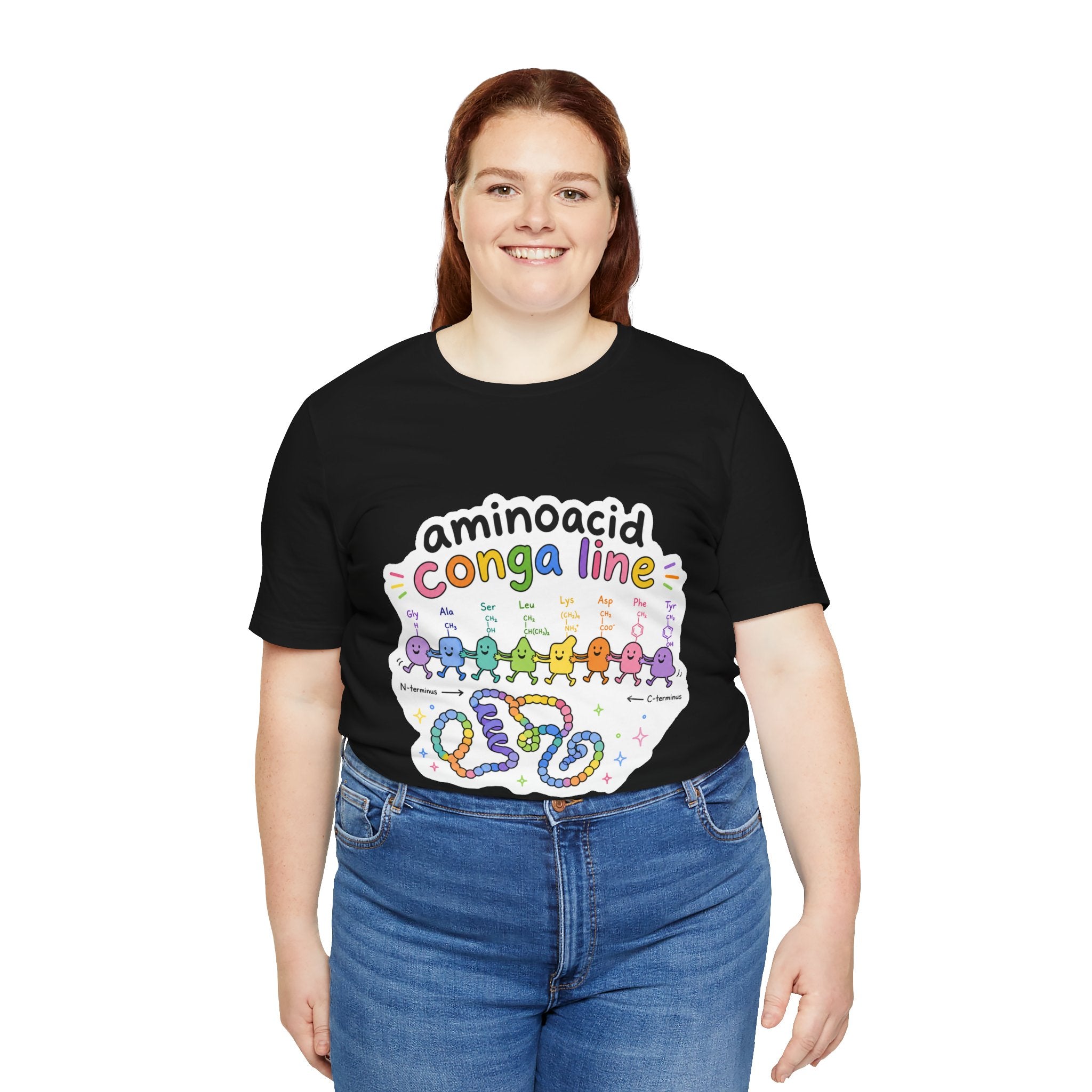 T-Shirt - Amino Acid Conga Line | Cute Protein Science Shirt