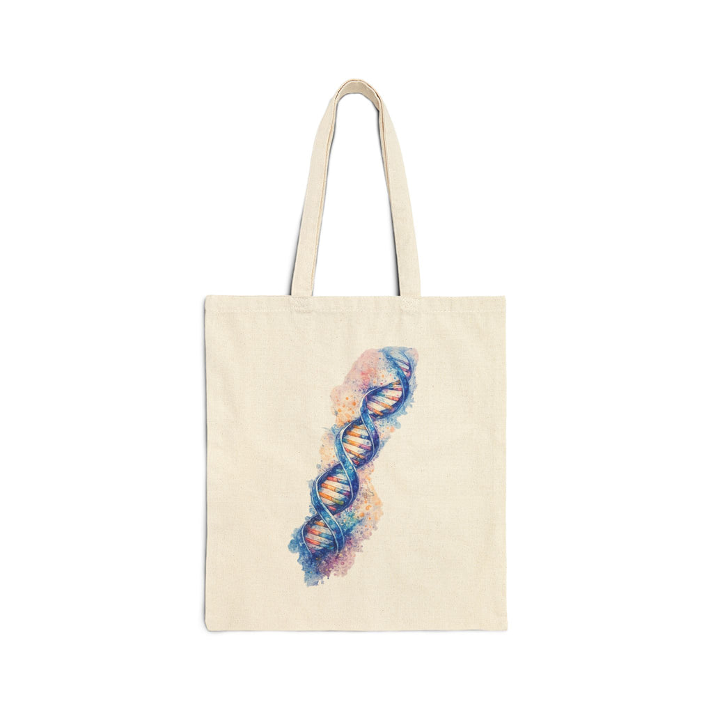 Tote Bag - Watercolor DNA Double Helix | Science & Genetics Art
