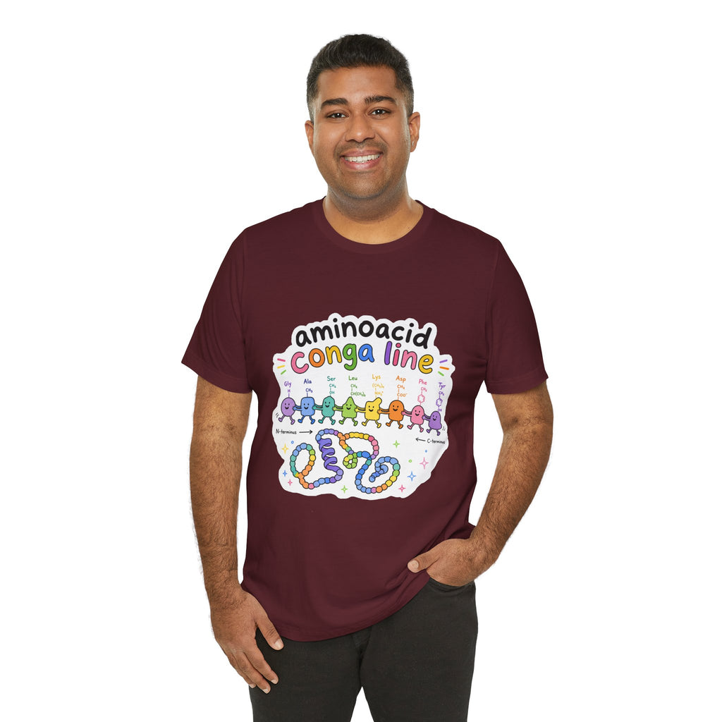 T-Shirt - Amino Acid Conga Line | Cute Protein Science Shirt