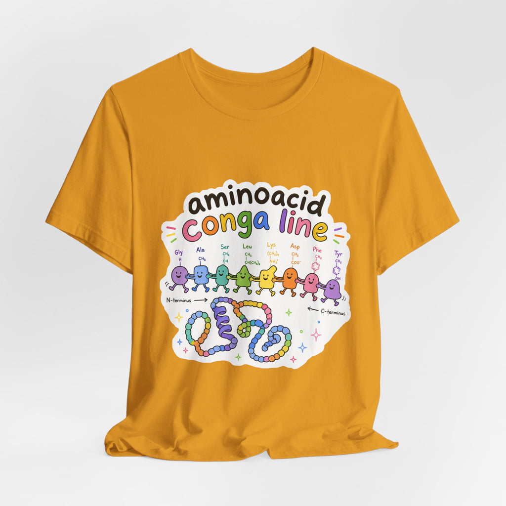 T-Shirt - Amino Acid Conga Line | Cute Protein Science Shirt