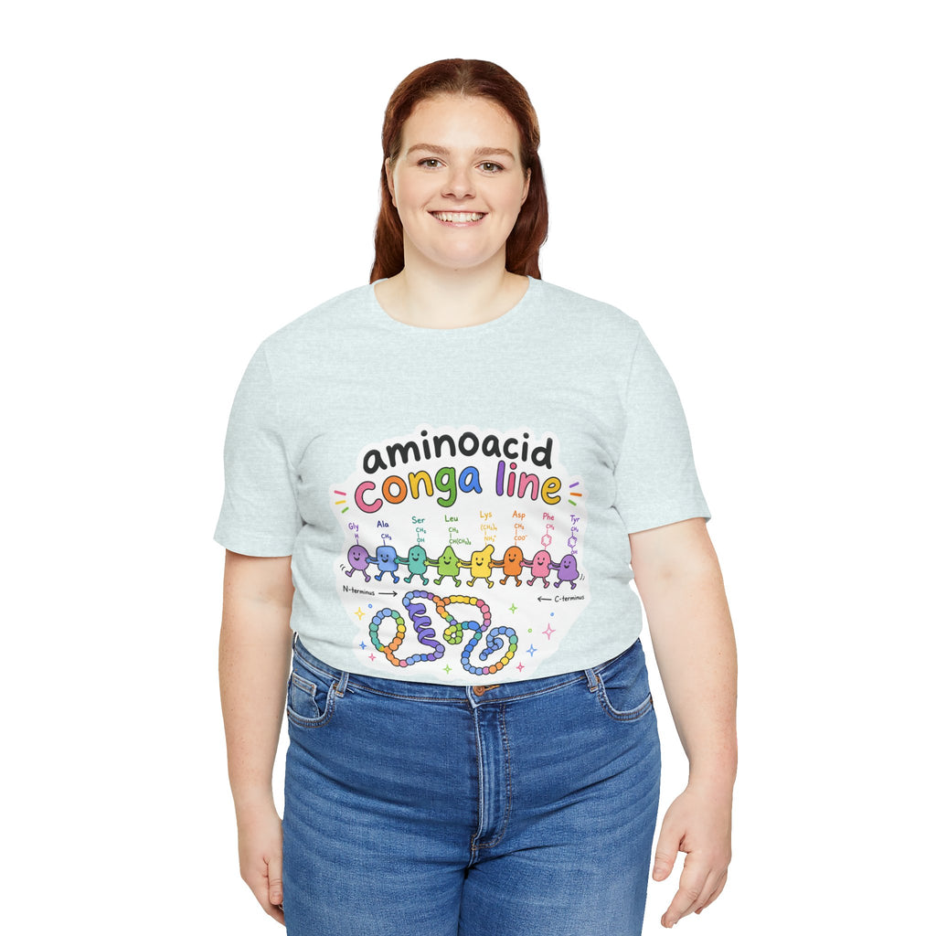 T-Shirt - Amino Acid Conga Line | Cute Protein Science Shirt