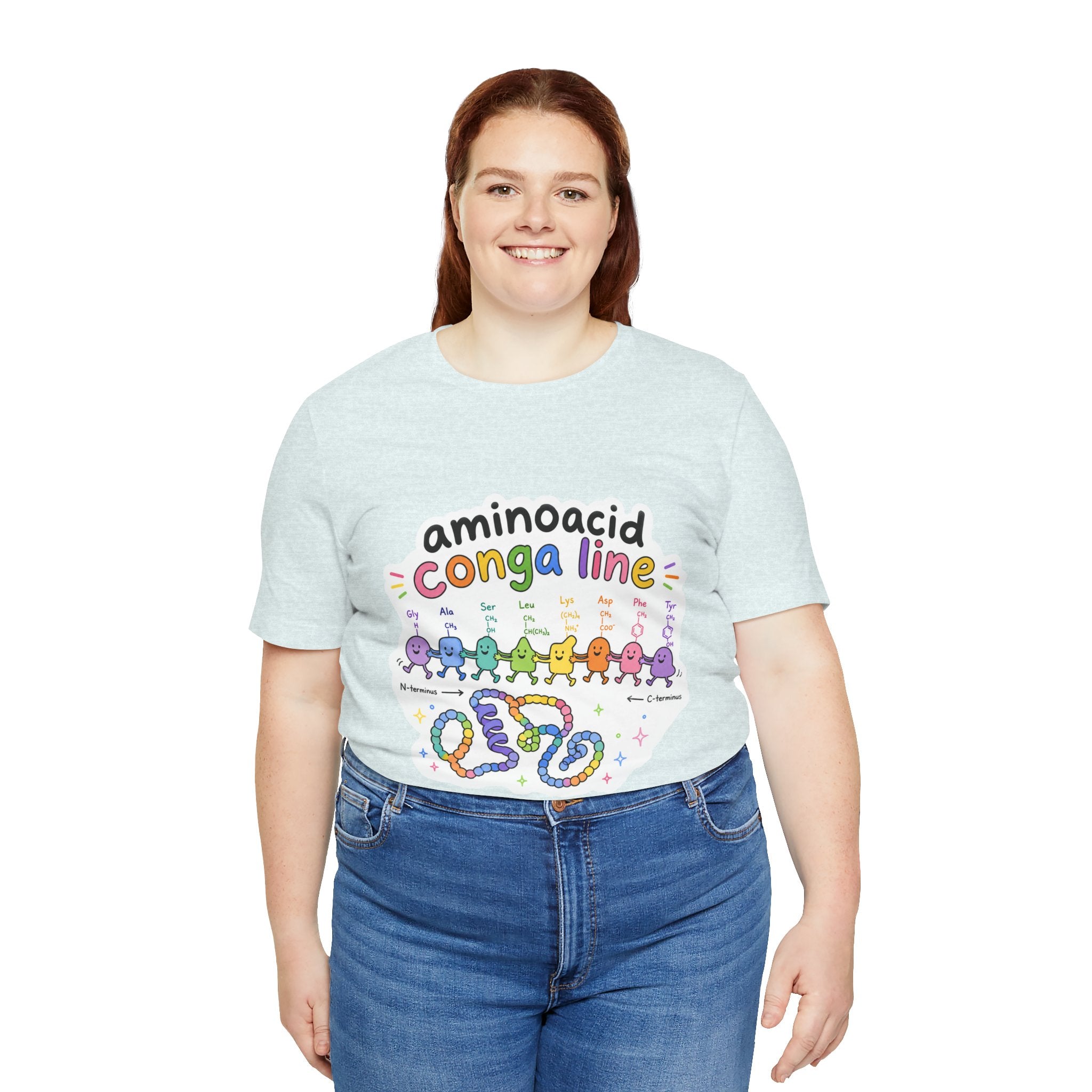 T-Shirt - Amino Acid Conga Line | Cute Protein Science Shirt